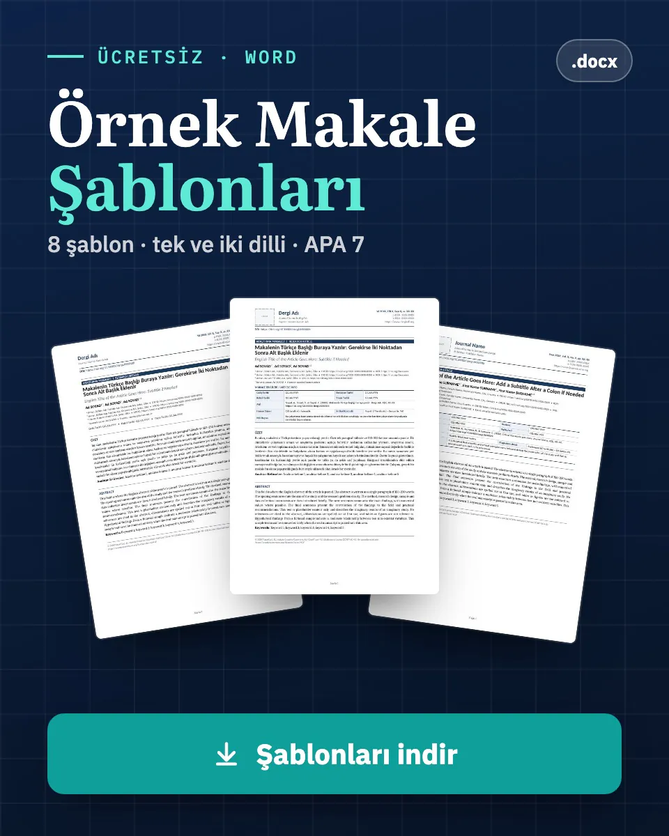 Örnek makale şablonları: 8 ücretsiz Word şablonu indir